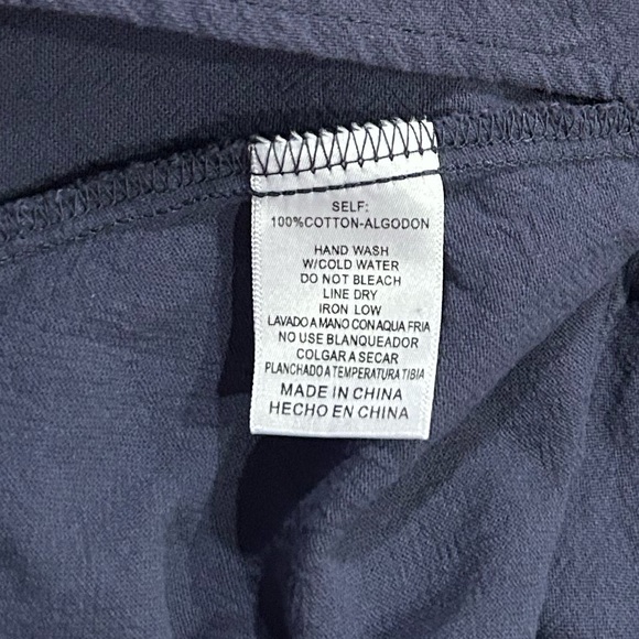 Listicle Short Halter Romper With Waist Tie in Blue Gray. Women’s Medium - Picture 8 of 8